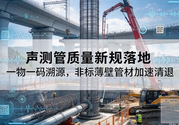 炉霍声测管质量新规落地，一物一码溯源，非标薄壁管材加速清退