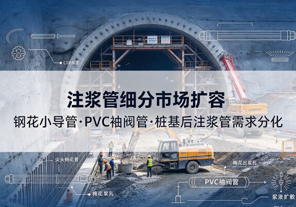 炉霍注浆管细分市场扩容，隧道钢花小导管、PVC 袖阀管、桩基后注浆管需求分化